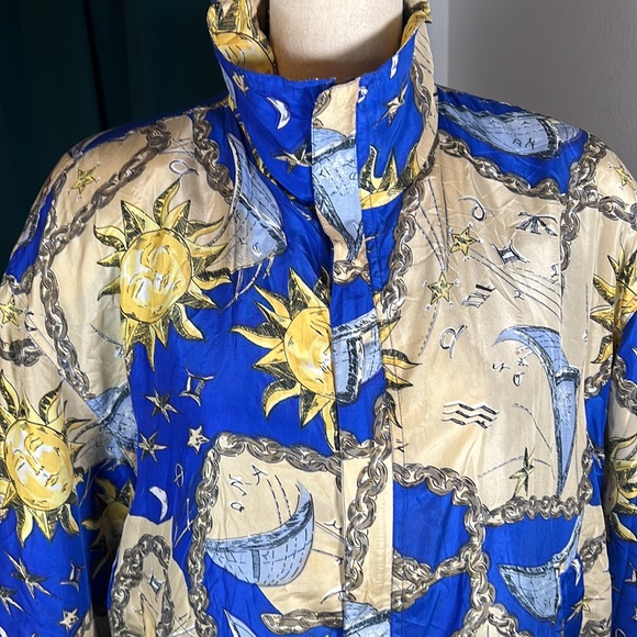 Shanghai Silk vintage bomber jacket celestial blue - Picture 2 of 16
